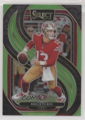 2024 Panini Select Premier Level Neon Green Prizm 4/49 Brock Purdy #124 19fe