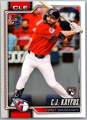2026 Topps Series 1 C.J. Kayfus #35 Cleveland Guardians Rookie