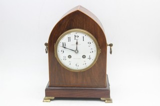 A Antique Lancet Cased Mantel Clock 8 Day Movement Maple & Co Ltd Parts Only