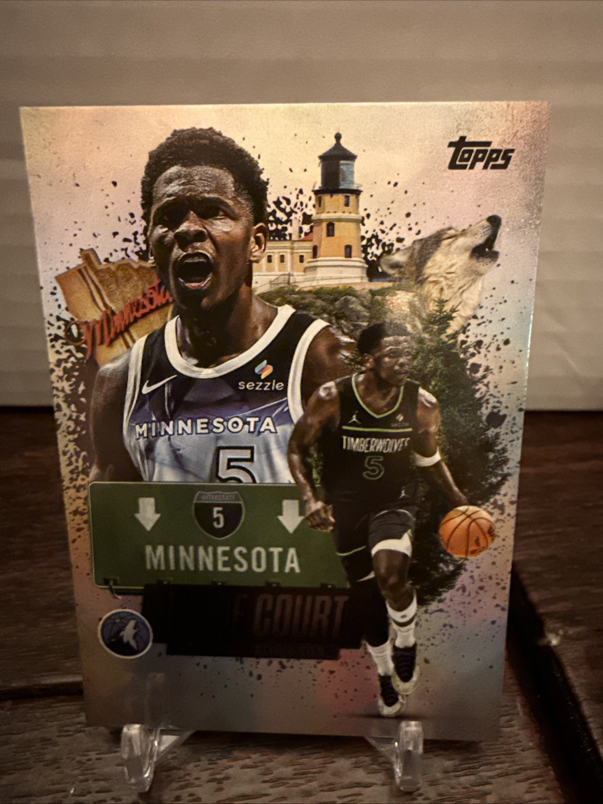 2025 Topps Anthony Edwards Home Court SSP #HCA-3 Minnesota Timberwolves Mint