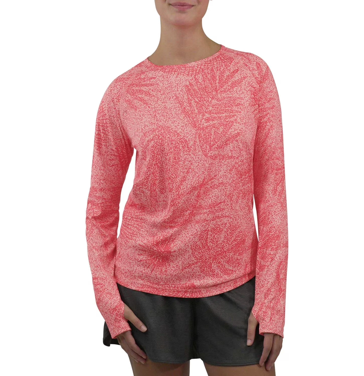 Reel Life Womens Long Sleeve UV T-Shirt Coral Size XXL