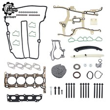 TIMING CHAIN KIT HEAD GASKET SET BOLT FOR VAUXHALL CORSA 1.2 1.4 A14XER