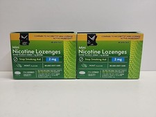 Member's Mark Mini Nicotine Lozenges Stop Smoking Aid, Mint Flavor 216ct 2 Boxes
