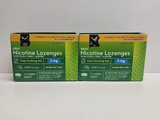 Member's Mark Mini Nicotine Lozenges Stop Smoking Aid, Mint Flavor 216ct 2 Boxes
