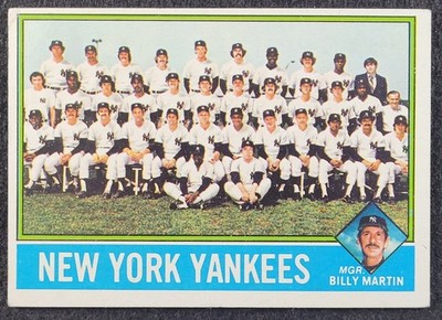 1976 Topps New York Yankees Team Set THURMAN MUNSON CATFISH HUNTER 
