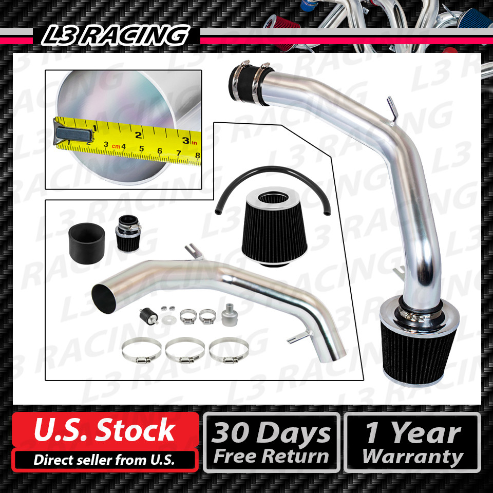 BLACK COLD INDUCTION AIR INTAKE KIT+DRY FILTER VW 99-05 Golf Jetta MK4 1.8T 2.0L