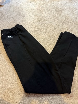 Vintage Sporthill XC Leggings Large L Black Koch Ankle Zip USA