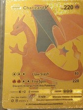 Charizard V 2020 Gold Foil Fan Made Card (graded, casing included)