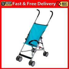 Kids Comfort Height Umbrella Stroller, Freshwater Turquoise, Toddler, Unisex