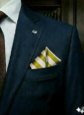 Nwot Polyester 9.5" X 9.5" Pocket Square, Various Colors  Patterns.