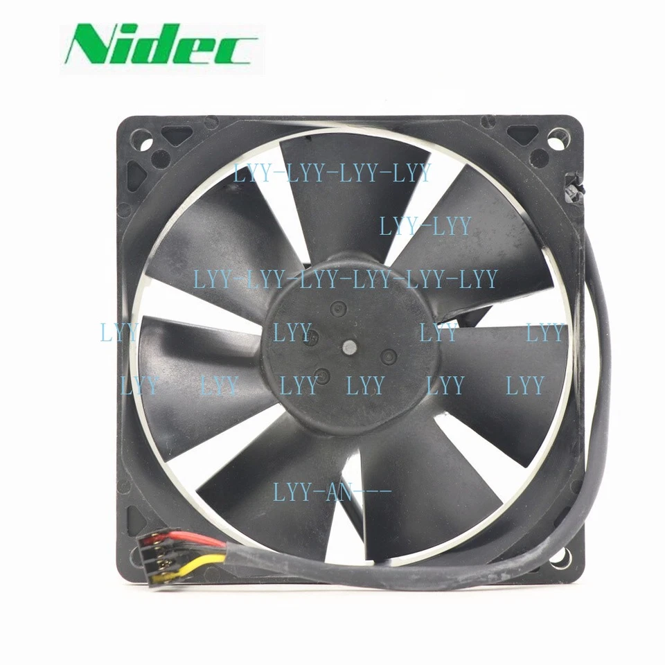 Nidec TA350DC M34691-33 Axial Fan DC24V 0.33A 92x92x25mm 3Wire Case /Chassis Fan - Image 2 of 2
