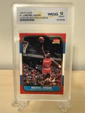 1996-97 FLEER #U-4 MICHAEL JORDAN ULTRA DECADE OF EXCELLENCE WCG 10 GEM-MT
