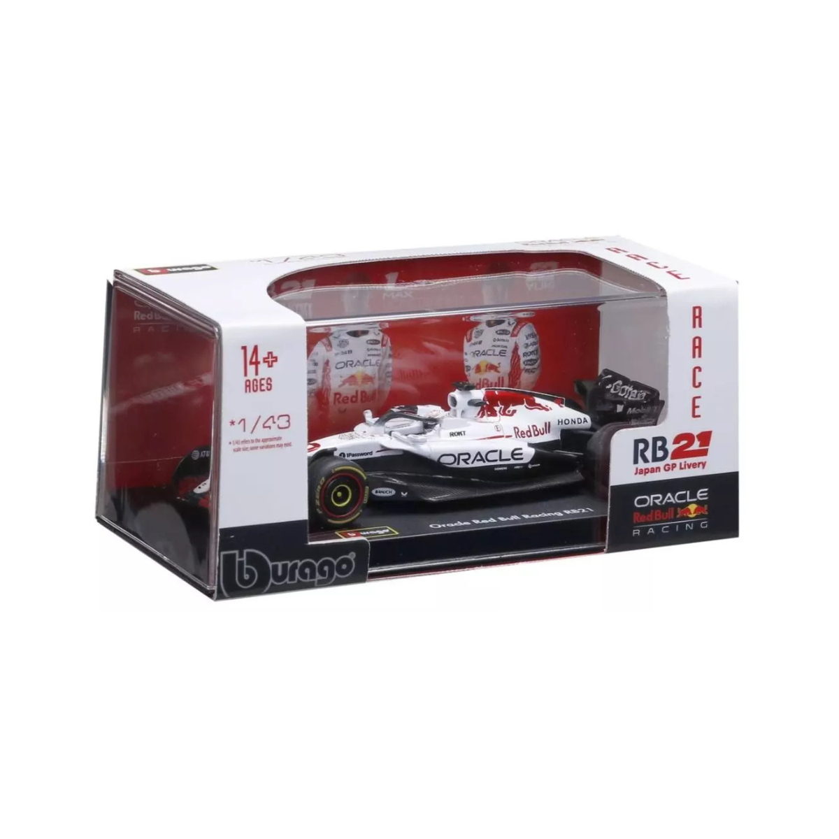 2025 Bburago 1:43 Oracle Red Bull RB-21 #22 #1 Max Verstappen