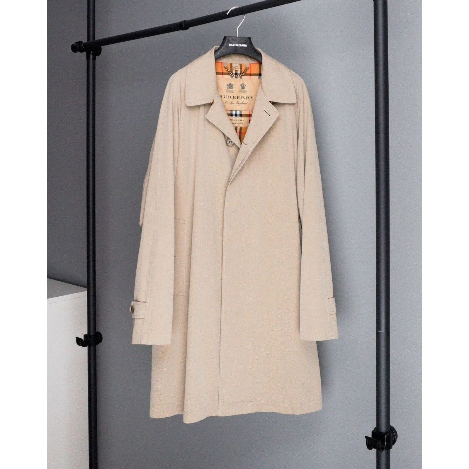 Giacca trench Burberry classica camden check