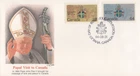 Pope John Paul II Visit to Canada Fleetwood 1984 FDC Zayix Stamps 1124A0144