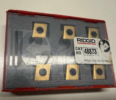 RIDGID 48873 Wendeschneidplatten B-500, 6  Stück   NEU / unbenutzt OVP