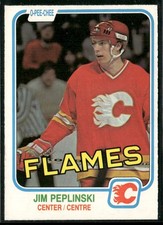 1981-82 O-Pee-Chee Jim Peplinski Rookie Card #49 ~ NM-MT ~