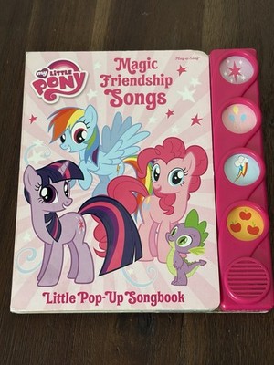 My Little Pony Magic Friendship Songs Little Pop-Up Sound Book 2013 TESTED Works