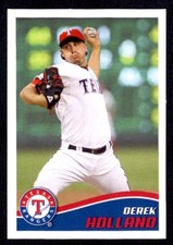 2013 Topps Stickers Mini Derek Holland Texas Rangers #134