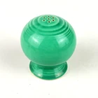 Vintage Fiestaware Light Green Footed Sphere Salt or Pepper Shaker Fiesta 7-Hole