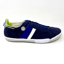 Plae Mulberry Flux Navy Blue Mens Size 9.5 Leather Casual Sneakers 552050 068