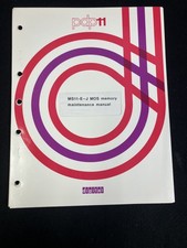 VINTAGE DEC MS11-E MOS MEMORY MAINTENANCE MANUAL, 1ST EDITION, 1975