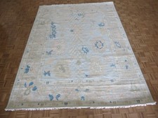 9 x 12'1 Hand Knotted Gray Modern Oushak Oriental Rug G16909