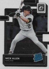 2022 Donruss Optic #172 Nick Allen RR RC Rookie Card. rookie card picture