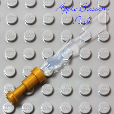 NEW Lego Ninjago ICE ELEMENTAL BLADE -Ninja Zane Minifig Clear