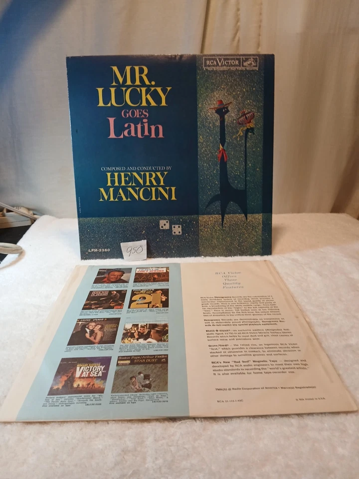 MR. LUCKY GOES LATIN Henry Mancini Vinyl LP Record LSP-2360 RCA Victor VG/VG+ - Image 3 of 4