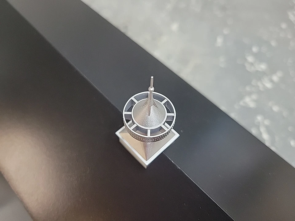 1/64 Custom scratch Farm Dairy Barn Cupolas Silver With Lighting Rod On Top - Image 2 of 4