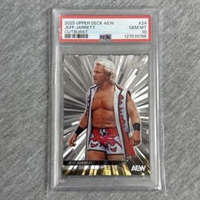 2025 Upper Deck AEW #24 Jeff Jarrett Outburst Silver PSA 10