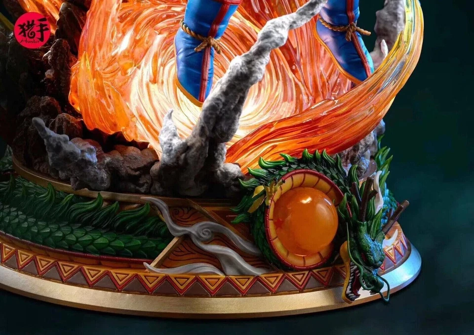 Dragon Ball Z Goku Spirit Bomb LED Figure - Super Saiyan Action Statue Gift - Image 4 of 4
