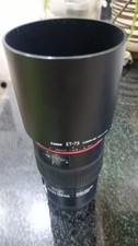 Canon EF  100 macro 100mm f/2.8 EF IS L USM Lens from EOS with hood