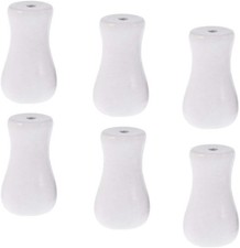 Wood Cord Tassels 6Pack for Window Blinds White Cord Knobs Wooden Hanging Ball