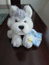 Ganz Webkinz Husky Plush Grey White Dog Stuffed Animal New With Sealed Code