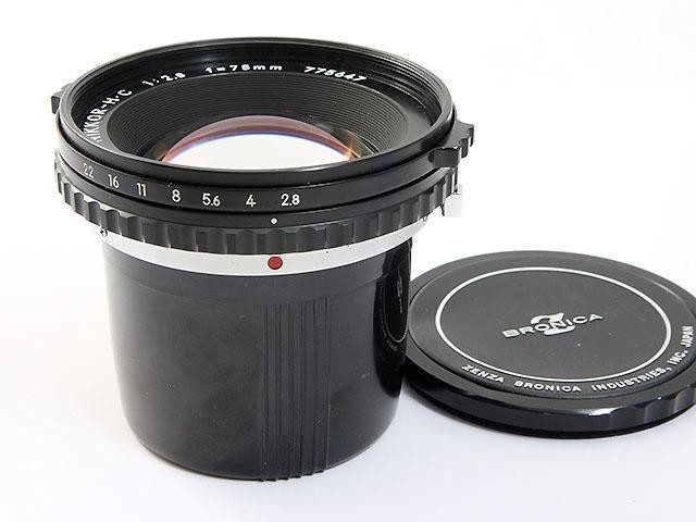 ★希少・良品★ゼンザブロニカ NIKKOR-H.C 75mm F2.8 #498 Bronica Nikon Nikkor-H.C 75mm F2.8 Standard Prime Lens for S2/EC