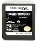 DS Transformers Dark of the Moon Autobots Nintendo DS Cartridge Only