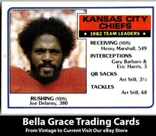 1983 Topps Joe Delaney #282 Kansas City Chiefs NFL Football