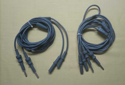 2pc Laparoscopic Vessel Sealer Biclamp Cable Cord Reusable Surgical Instruments