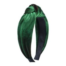 Christmas Knotted Headbands Irish Green Velvet Headband Headbands for Women