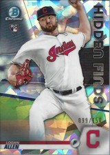 2020 Bowman Chrome Hidden Finds Atomic Refractors #HFLA Logan Allen /150 - NM-MT