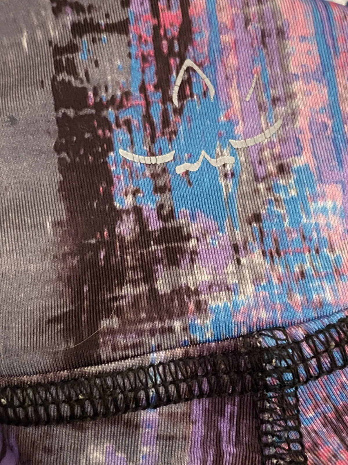 beyond-yoga lux crop foxing print pull on leggings
