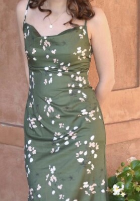 Cider Women's Dark Green Midi Floral Dress Spaghetti Straps Plus Size: 1XL NWT | eBay Cider Women's Dark Green Midi Floral Dress Spaghetti Straps Plus Size: 1XL NWT | eBay