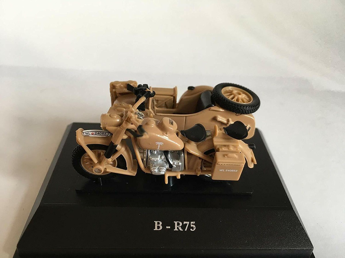 BMW R75 Afrika Korps Modell 1/43 - Wehrmachtsgespann Mit Seitenwagen