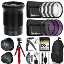 Nikon NIKKOR Z 20mm f/1.8 S Lens - 3 Lens Kit Tripod Backpack - 128GB Kit