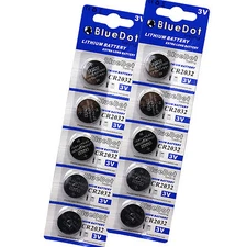 10 Qty CR2032 3 Volt Lithium Coin Cell Battery fits Freestyle Lite Glucose Meter