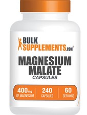 BulkSupplements Magnesium Malate 240 Capsules - 400mg per Serving