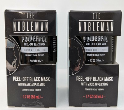 The Nobleman Peel Off Black Mask with Applicator 30 min Facial Therapy 2 Boxes
