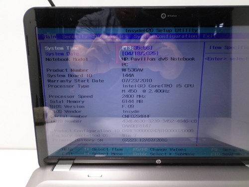 HP Pavilion dv6 i5-M450@ 2.40Ghz, 6GB RAM,  500GB HDD, Win 10 Pro - Picture 9 of 10